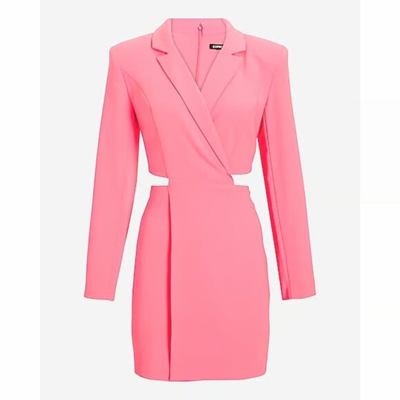 NWT Express Cutout Mini Blazer Dress, XS - Picture 3 of 8